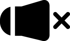 Mute Phone Speaker Interface Symbol With A Cross Svg Line Art, Free Vectors File